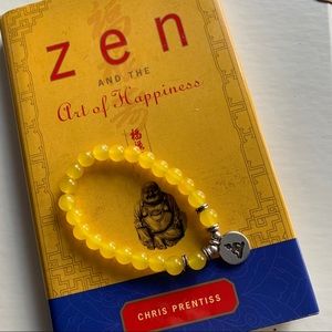 YELLOW NATURAL STONE BUDDAH BRACELET